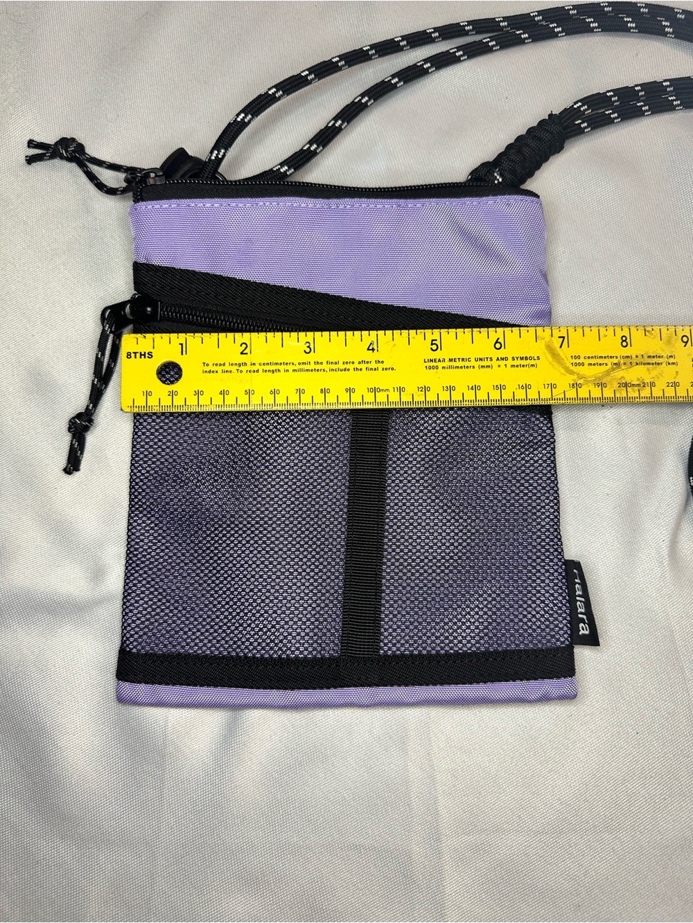 Halara Hiking Crossbody Bag- Lavender with Black Mesh - Picture 3 of 6